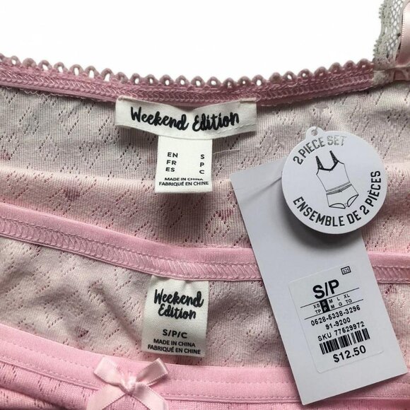 Urban Planet Printed Pointelle Knit PJ Set - Picture 4 of 6